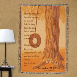 Memorial Poem Blanket